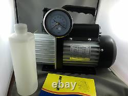 2 Stage 6cfm Refrigeration Vacuum Pump 3 Vacuum Gauge Selonoid Valve 2ds260s