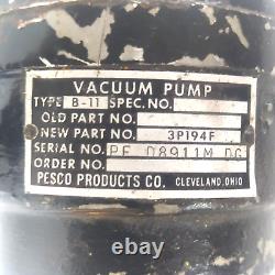 3P194F / K-1330-6 Pesco B-11 Vacuum Pump / Kohler Check Valve
