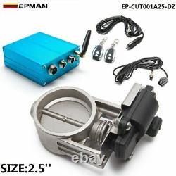 3 Exhaust Cutout Electric Control Valve Kit With Vacuum Pump w Remote Kit