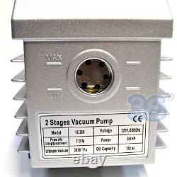 3s Vacuum Pump 7.0 Cfm R32 R1234yf Double Stage Pressure Gauge Solenoid Valve