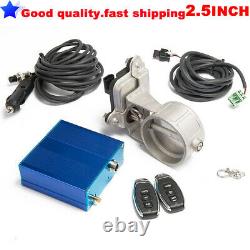 63mm 2.5 inch Vacuum Exhaust Cutout Electric Control Valve Kit With Pump