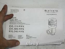 BALZERS EVL 016 P Vacuum Right Angle Valve BPV51025 DN16