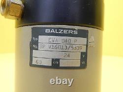 Balzers BP V16 013 Vacuum Right Angle Valve EVA 040 P BPV16013 Used Working