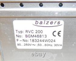 ^^ Balzers Rvc 200 Pressure Valve Controller (wsg74)