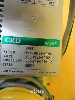 CKD VEC-SHA8G-X0303 Pressure Control Valve System VEC-VH8G-X0305-2 Used Working