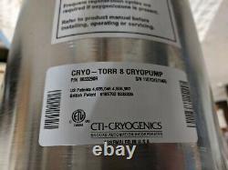 CTI CRYO TORR 8 Cryopump with MDC 8 gate valve