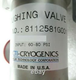 CTI-Cryogenics 8112581G001 Vacuum Roughing Valve NW25 New Surplus