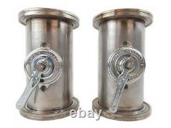 Duro Dyne Straight Nipple ISO100 ISO-K withShut-Off Valve 8.25 Lot of 2 Working