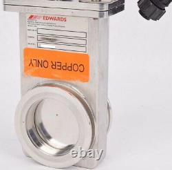 Edwards NGW414000 Pneumatic Dry High Vacuum Pump System Flanged CF Gate Valve