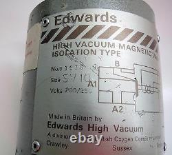 Edwards SV10 Speedivac High Vacuum Magnetic Valve Isolation type 1/2 0.5 inch