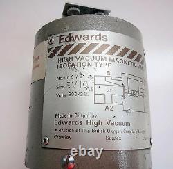 Edwards SV10 Speedivac High Vacuum Magnetic Valve Isolation type 1/2 0.5 inch