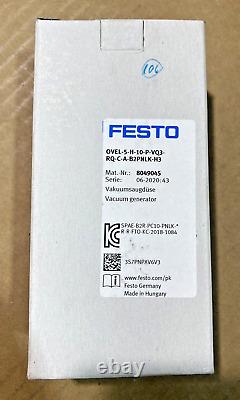 Festo Ovel-5-h-10-p-vq3-rq-c-a-b2pnlk-h3 8049045 Vacuum Generator Nib