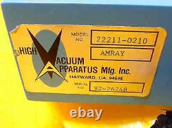 HVA High Vacuum Apparatus 22211-0210 Pneumatic Slit Valve Used Working