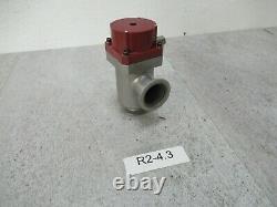 High Vacuum Valve Angle KF40 Connection Normal Spring Closed Stainless Steel