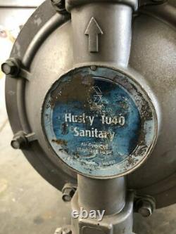 Husky 1040 Series Stainless Air-Operated Sanitary Double Diaphragm Valve 120PSI