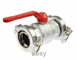 ISO KF 50 vacuum ball valve + connector crimpers /#T L26P 9291