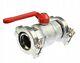 Iso Kf 50 Vacuum Ball Valve + Connector Crimpers /#t L26p 9291