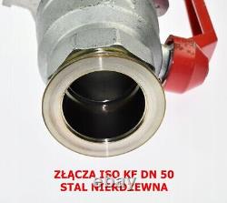 ISO KF 50 vacuum ball valve + connector crimpers /#T L26P 9291