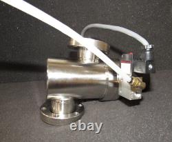 MDC Vacuum Automatic Angle Valve IV-150-P pneumatic actuator, CF flange