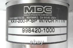 MDC Vacuum Products 998420-1000 Angle Valve KAV-200-P-SP AMAT Centura Working