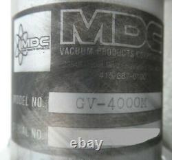 MDC Vacuum Products GV-4000M Vacuum Chamber Manual Gate Valve Working Surplus