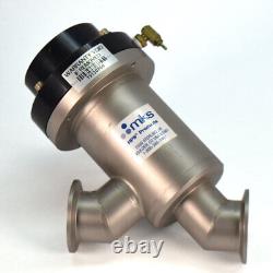 MKS 162-0040K High Vacuum Bellows Sealed 1.5 NW40 Isolation Angle Valve 304SS