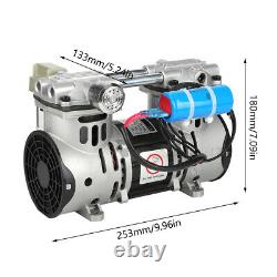 Motorized Ball Valve 220V 260W Oilless Piston Vacuum Pump 680mmHg/-90.6kpa