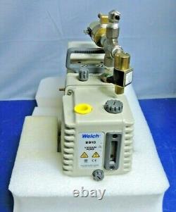 NEW Welch 3 DirecTorr 8910 Vacuum Pump Dual Stage with KIP Fluid Control Valves