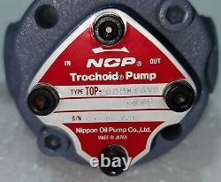NOP NIPPON OIL PUMP TYPE TOP-203HWfGVB-035 TROCHOID pump WITH RELIEF VALVE 2VBH