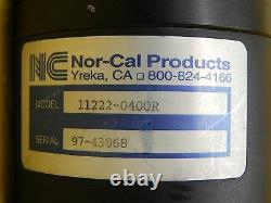 Nor-Cal Products 11222-0400R UHV Pneumatic Linear Gate Valve Used Working