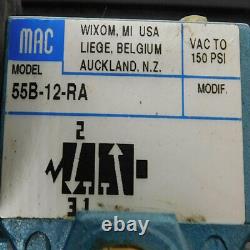 PIAB M200 MPM Vacuum Pump 150 PSI with MAC 55B-12-RA 3-Way Solenoid Valve