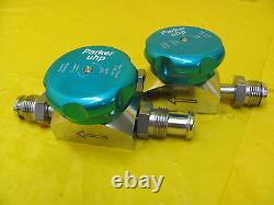 Parker UHP1004-2755A1M410 Manual Diaphragm Valve Lot of 2 Used Working