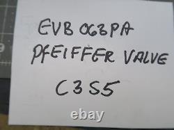 Pfeiffer Evb 063 Pa / Pfb18201 Angle Valve Working Pull C3s5