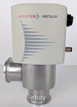 Pfeiffer KF QF 40 High Vacuum Angle Valve EVB 040 PA Pneumatic 24V