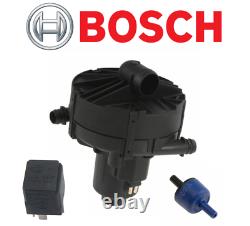 Secondary Air Injection Smog Pump OEM Bosch + Relay Vacuum Valve Kit Mercedes