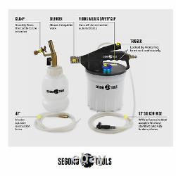 Segomo Tools 2 Liter Vacuum Brake & Clutch Bleeder Fluid Extractor Pump Kit