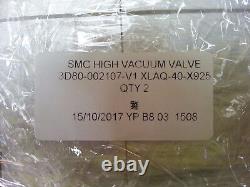 Smc High Vacuum Valve 3d80-002107-v1 Xlaq-40-x925 Working