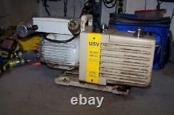 U. S. Valve Two Stage Rotary Vane Vacuum Pump 115/208-230 Vac 1 HP 1 Phase 400-14