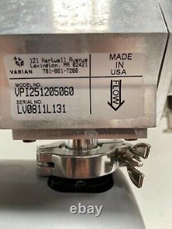 VARIAN TRISCROLL PUMP PTS03001UVPI, WithVARIAN ISOLATION VALVE & ANGLE BELLOWS