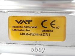 VAT 14036-PE44-AGN1 High Vacuum Gate Valve Series 14 Working Spare
