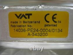 VAT, Gate Valve 14036-PE24-0004, ISO 63 Flanges, Looks New
