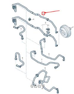 VW TOUAREG 7P MK2 Vacuum Pipe With Non-Return Valve LHD 7P0611932AN NEW GENUINE