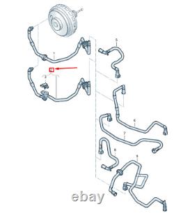 VW TOUAREG 7P MK2 Vacuum Pipe With Non-Return Valve RHD 7P0611932AG NEW GENUINE